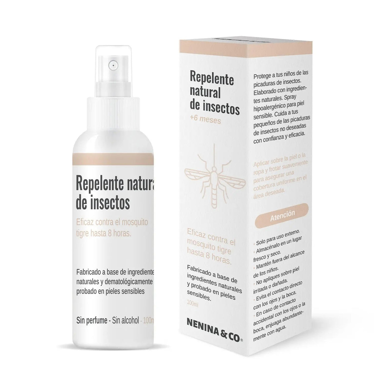 Spray Repelente contra insectos natural Nenina & Co