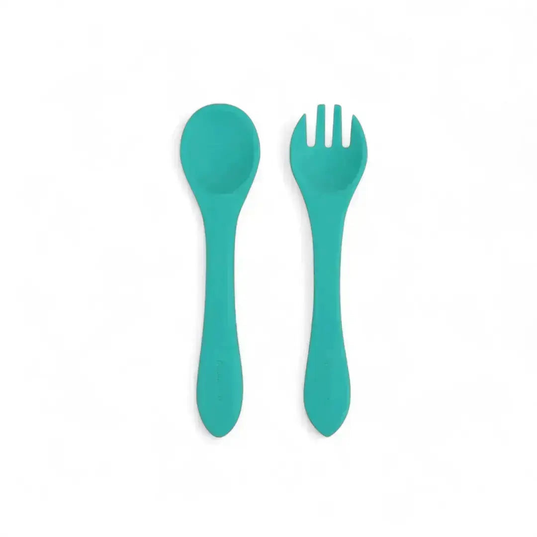 Vajilla BLW Mint 9 Piezas de Silicona orgánica con ventosas Nenina & Co 